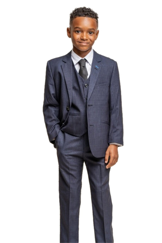 Boys 5 Piece Navy Tuxedo Suit Milano Mayfair – Occasionwear for Kids